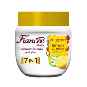 FIANCEE 7 IN 1 LEMON & ALOE ANTI-DANDRUFF HAMMAM CREAM HAIR MASK 450 ML